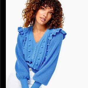 Lilly Pulitzer Women’s Blue Greta Sweater, size small